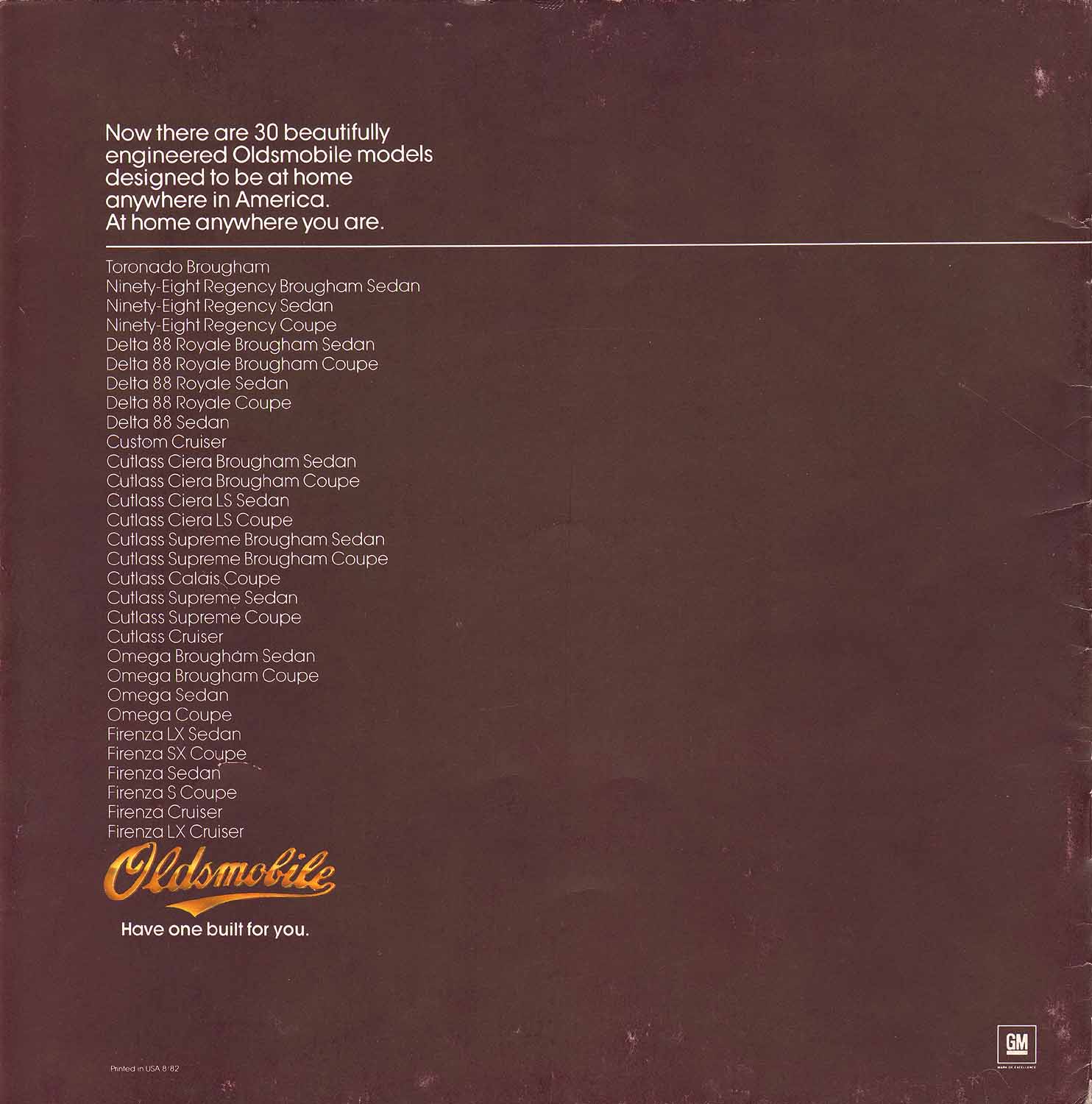 1983 Oldsmobile Full-Size Brochure Page 12
